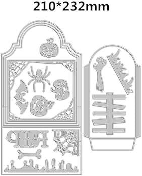 Halloween tombstone gift bag cutting dies cut metal scrapbooking stencils die for diy embossing photo album decorativediy paper cards making crafts d arts crafts sewing