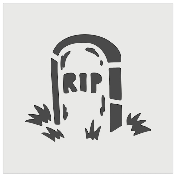 Rip headstone gravestone tombstone halloween wall cookie diy craft reusable stencil