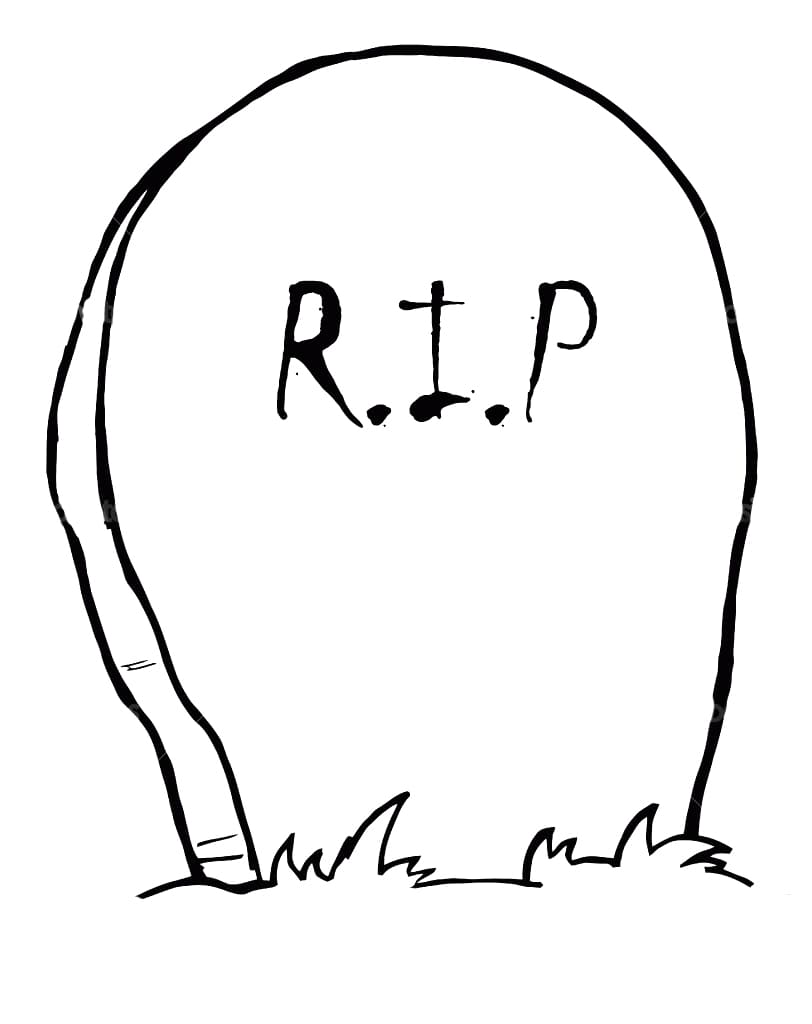 Tombstone coloring pages