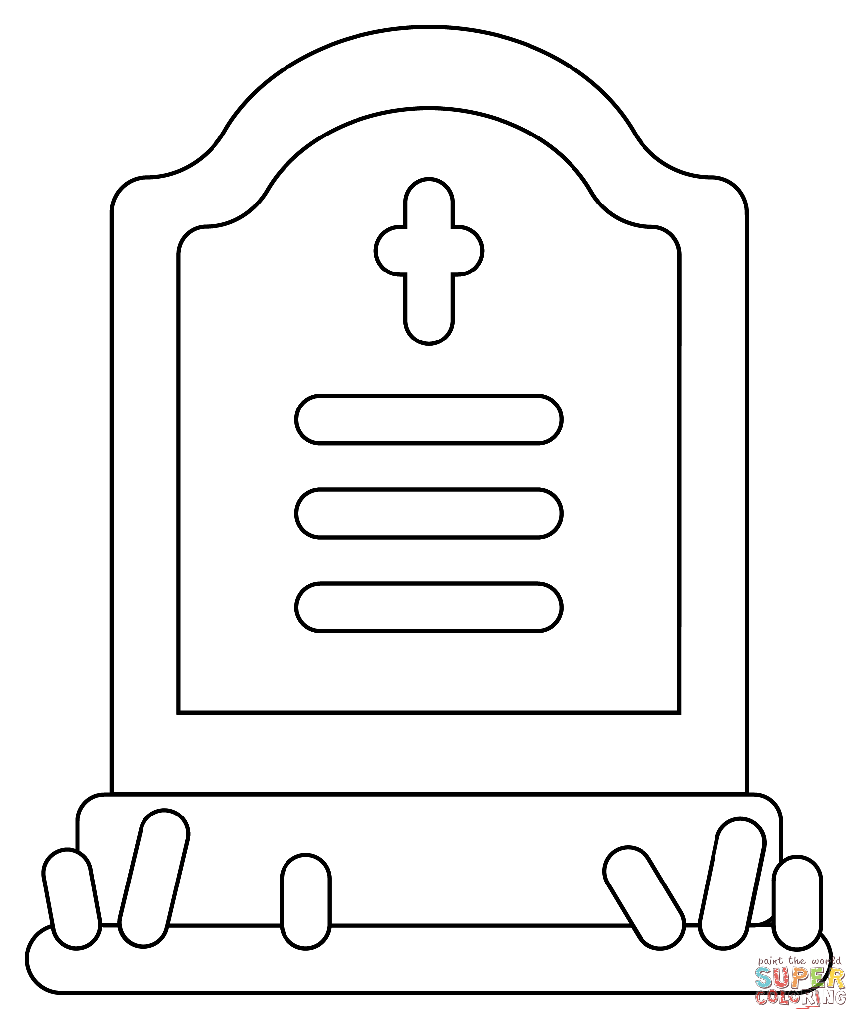 Tombstone coloring page free printable coloring pages