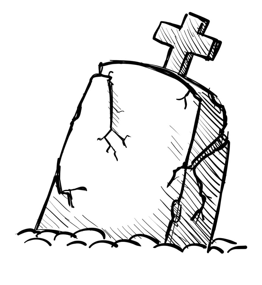 Tombstone coloring pages