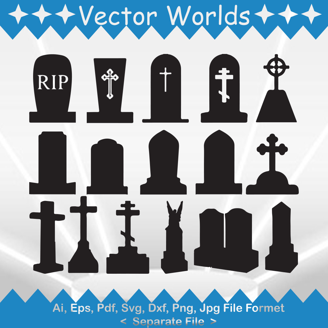 Tombstone svg vector design