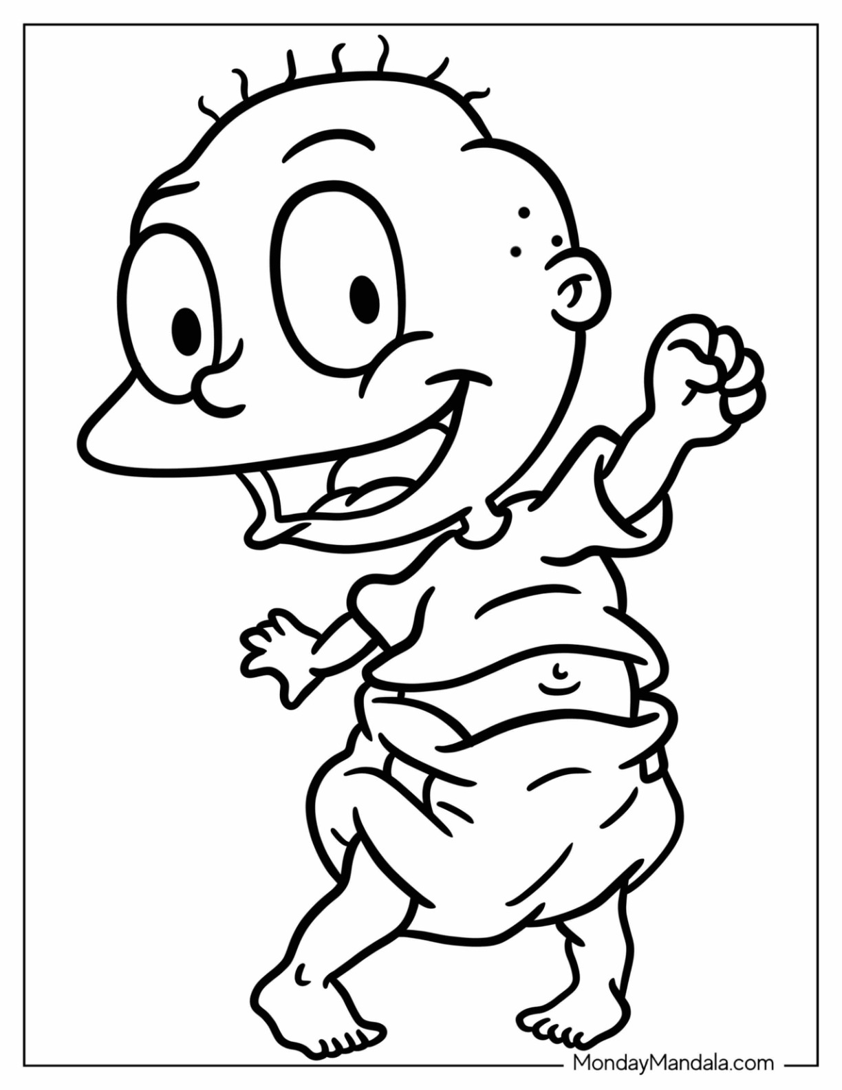 Rugrats coloring pages free pdf printables