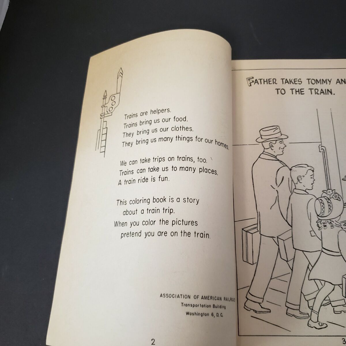 Tommy and tess take a train trip coloring book about railroads s pages