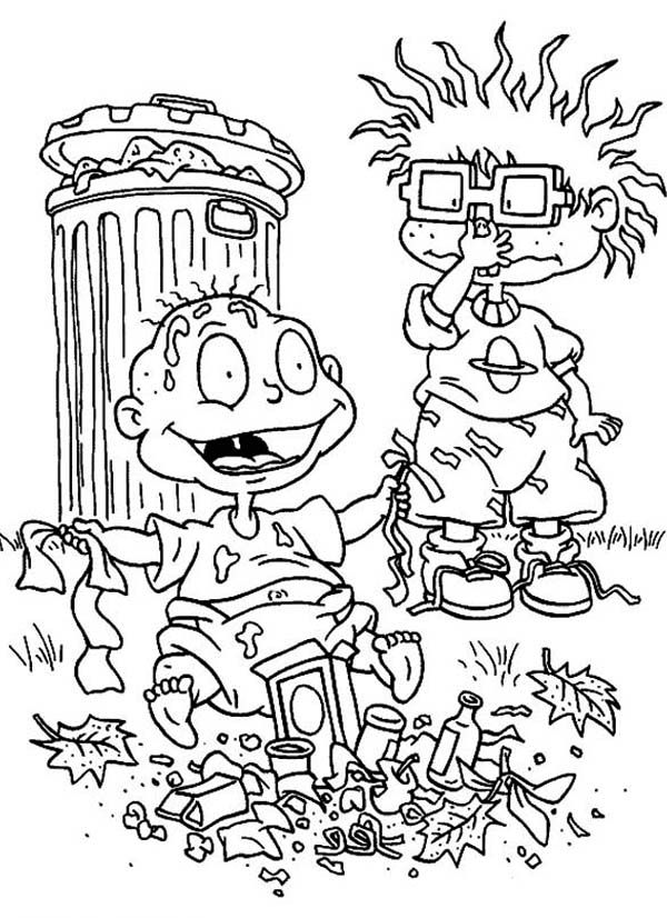 Fun rugrats coloring page