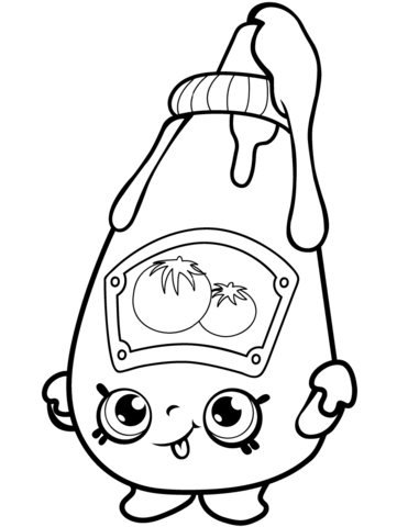 Tommy ketchup shopkin coloring page free printable coloring pages