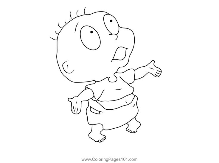 Tommy ask something coloring page coloring pages printable coloring pages rugrats