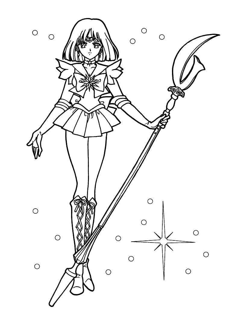 Hotaru tomoe coloring page