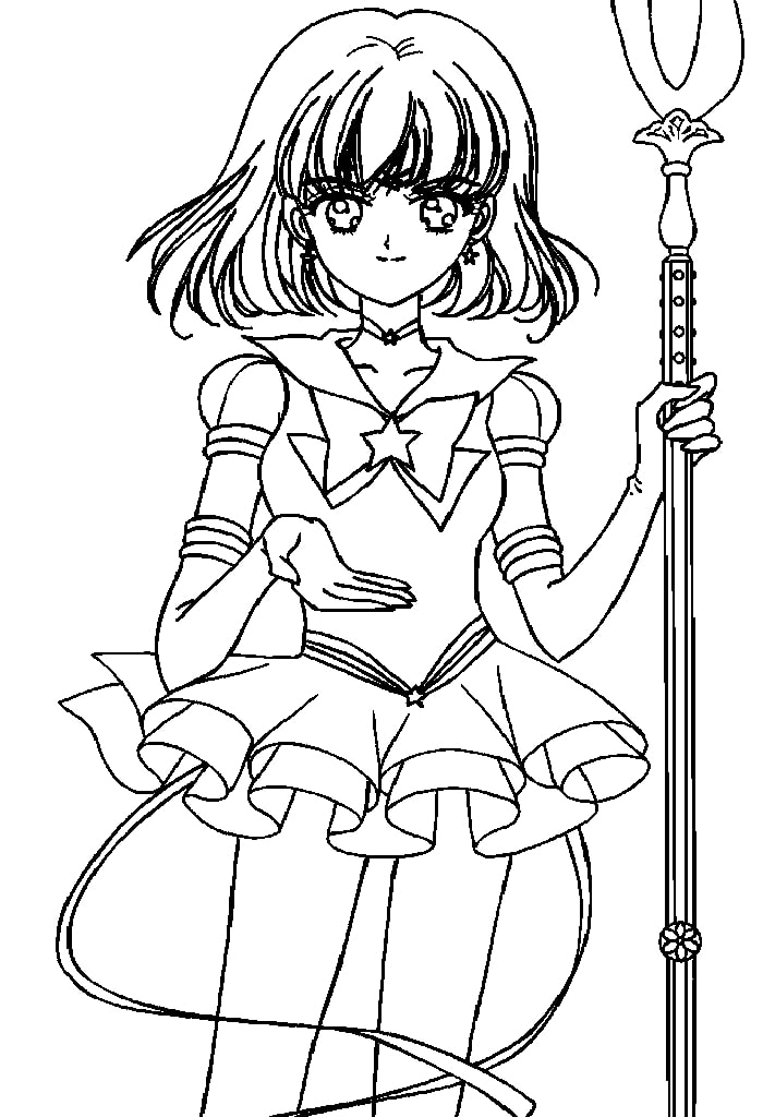 Hotaru tomoe coloring page