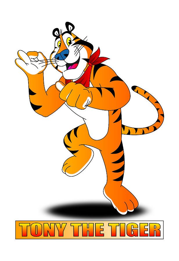 Tony the tiger digital art by brian swanke