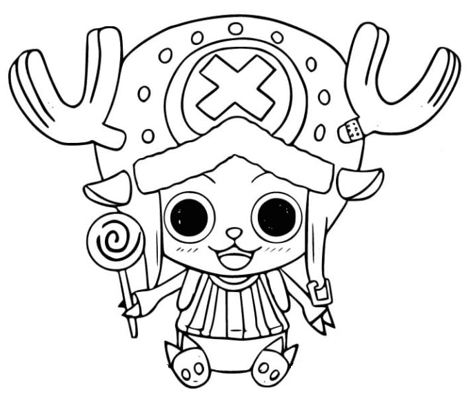 Tony tony chopper coloring pages printable for free download