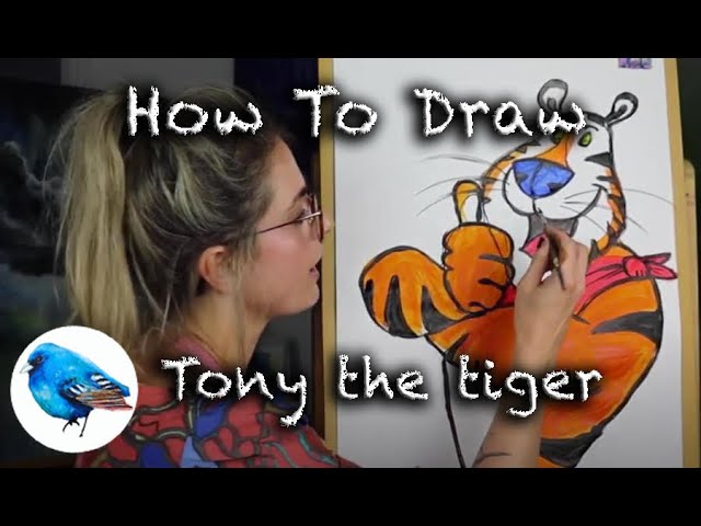 Learn how to draw tony the tiger step by step guide age