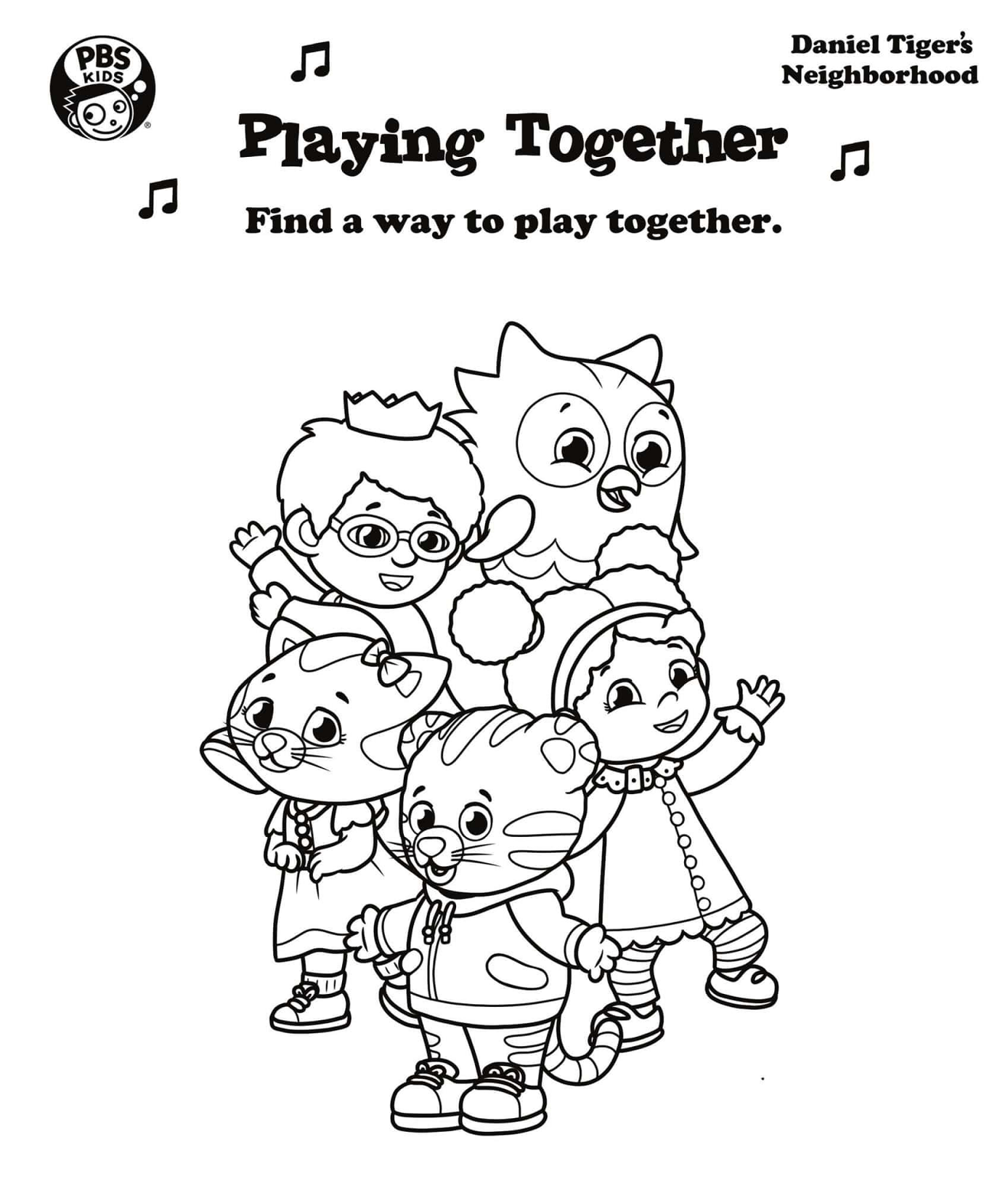 Daniel tiger coloring pages printable for free download