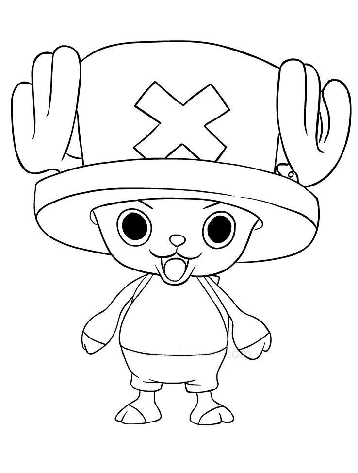 Tony tony chopper coloring pages printable for free download