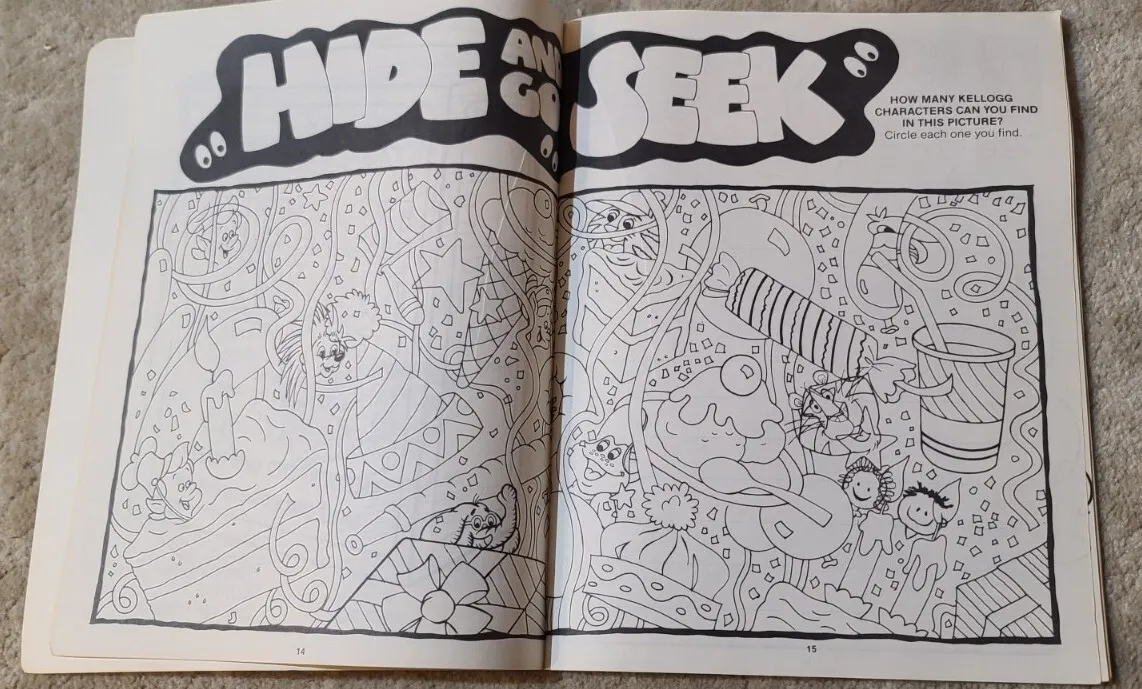 Kelloggs th anniversary fun book activity coloring tony tiger rice krispies