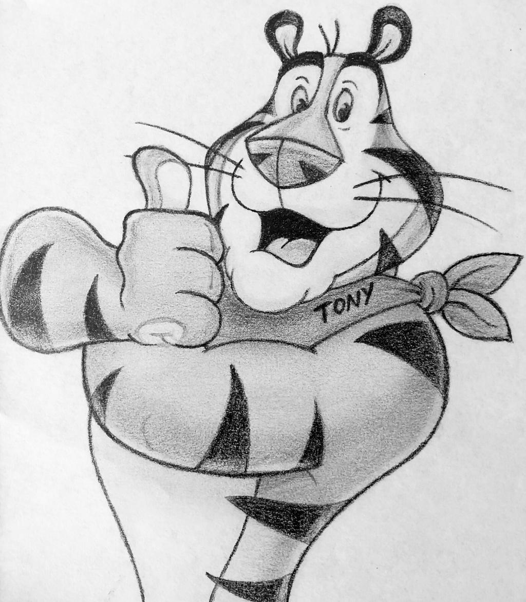 Tony the tiger by doodlemoony on