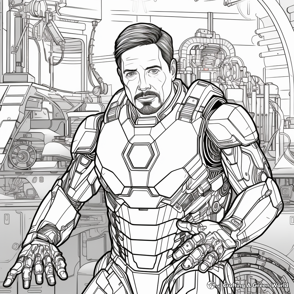 Iron man coloring pages