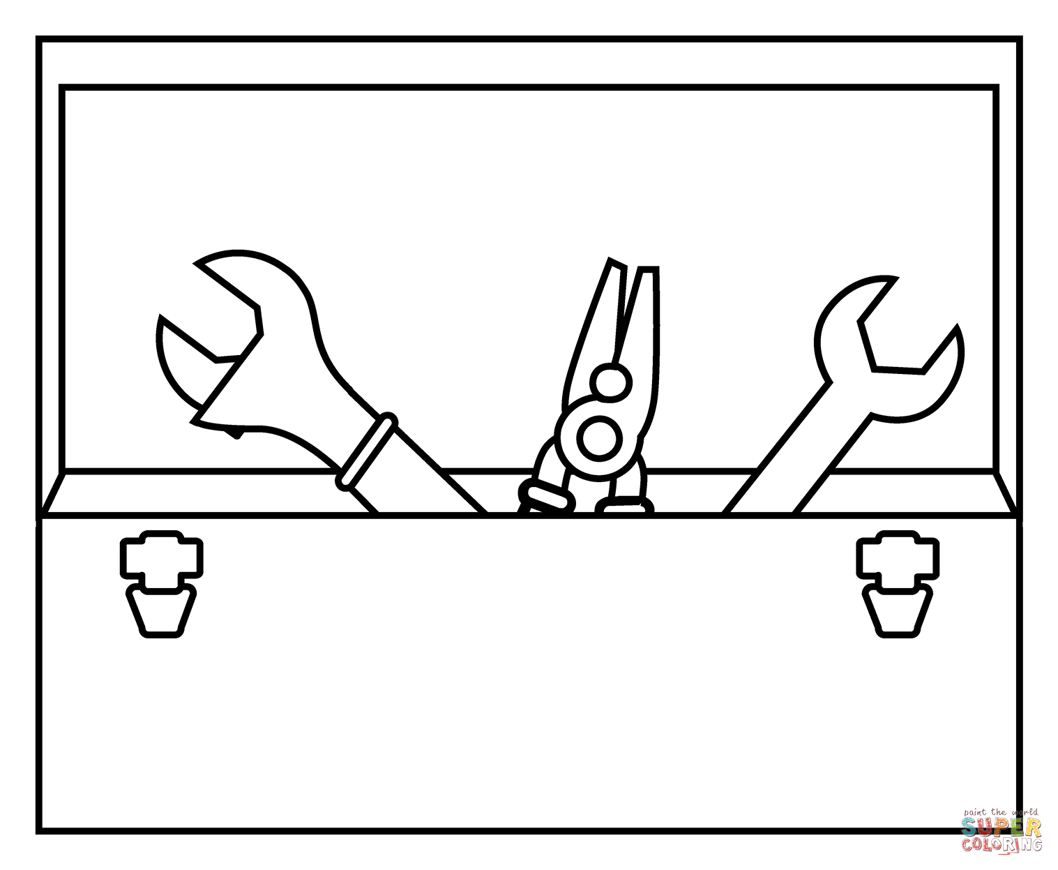 Toolbox emoji coloring page free printable coloring pages