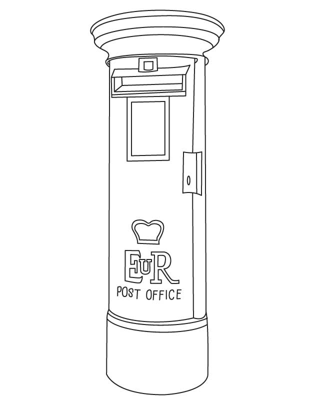 Typical letter box coloring page download free typical letter box coloring page for kids best coloring pages