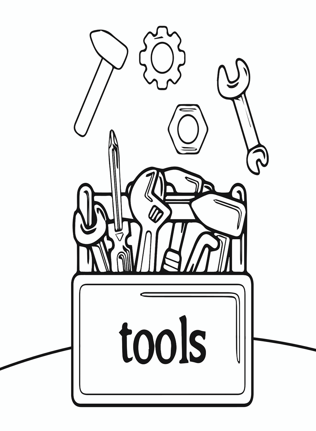 Wrench coloring pages printable for free download