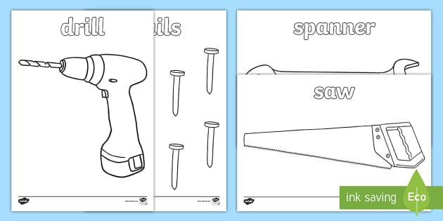 Tools louring sheets activity teacher made