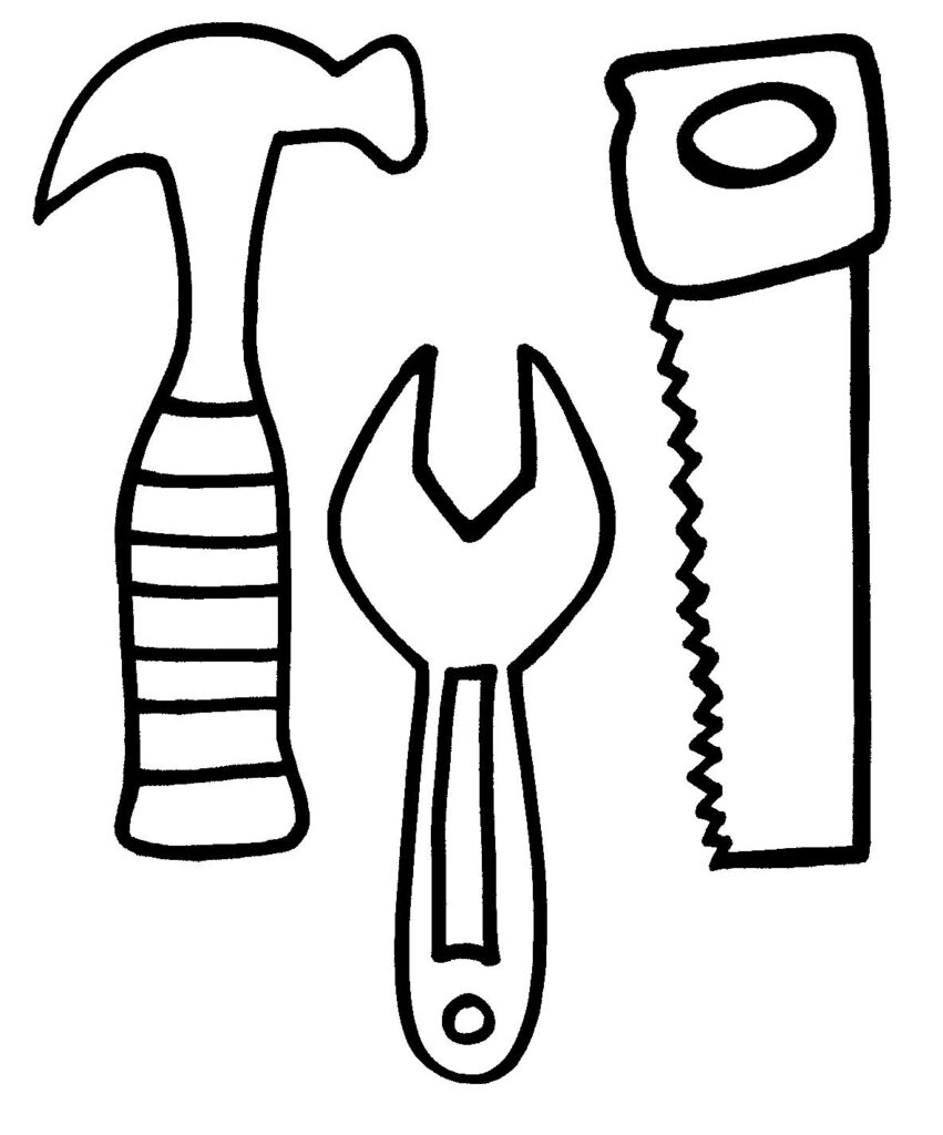 Tools coloring pages