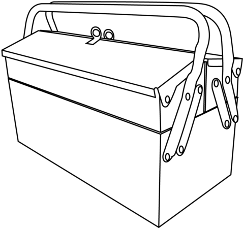 Toolbox coloring page free printable coloring pages