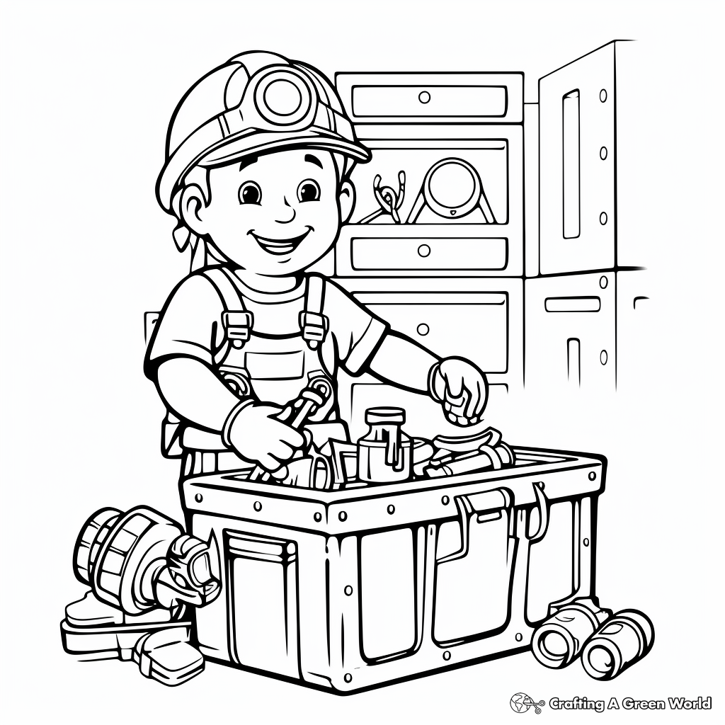 Tool coloring pages