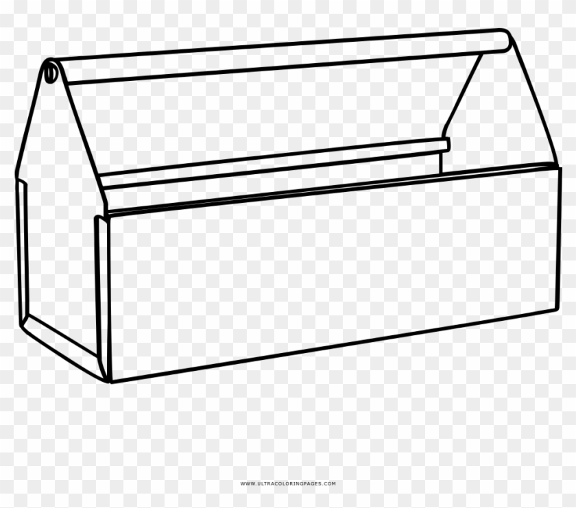 Tool box coloring page