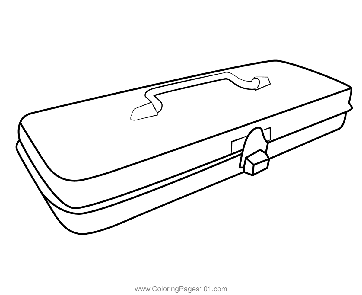 Old toolbox coloring page coloring pages printable coloring pages tool box