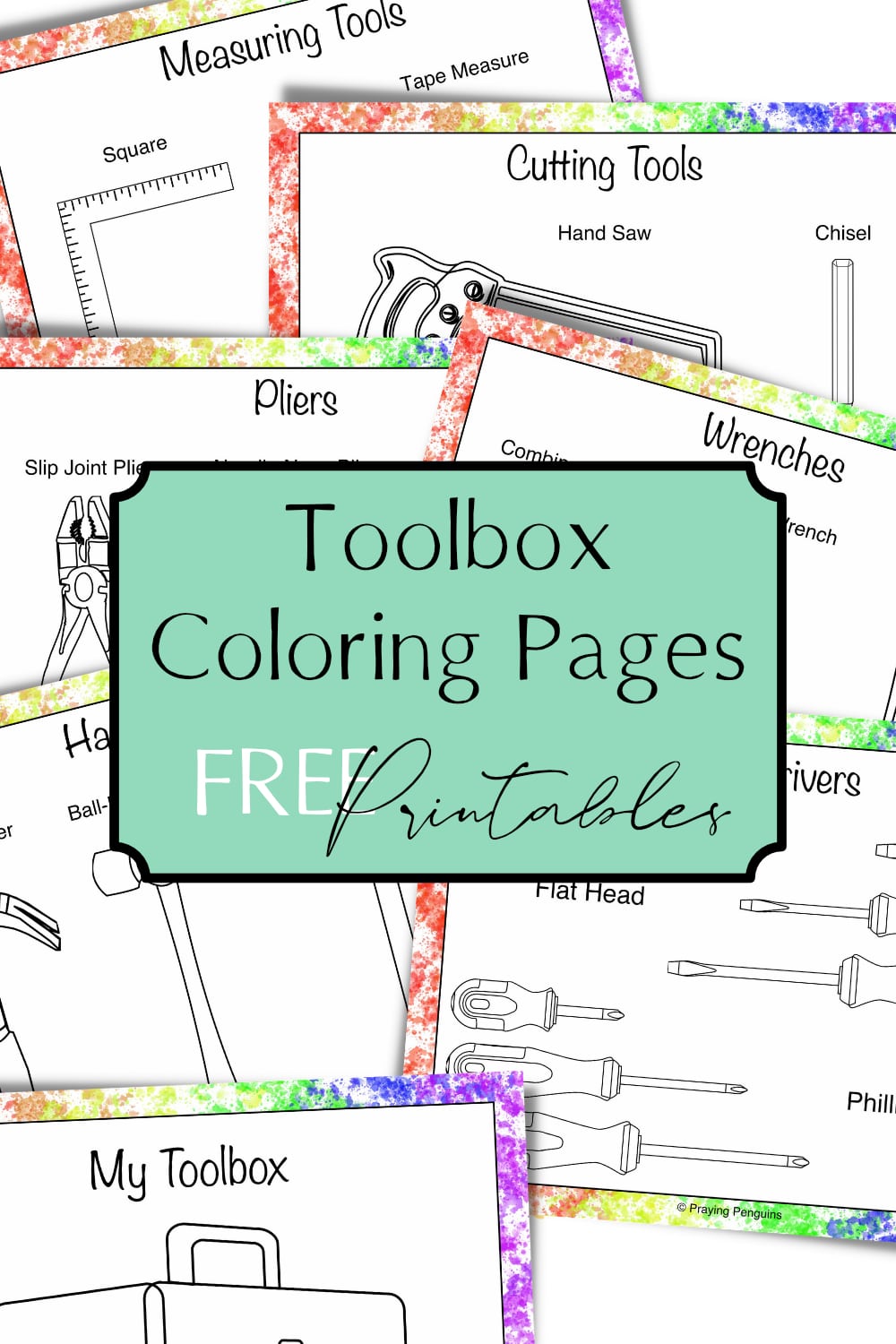 Toolbox coloring pages