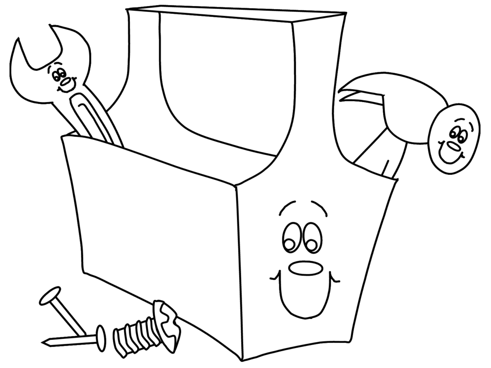 Tools coloring pages