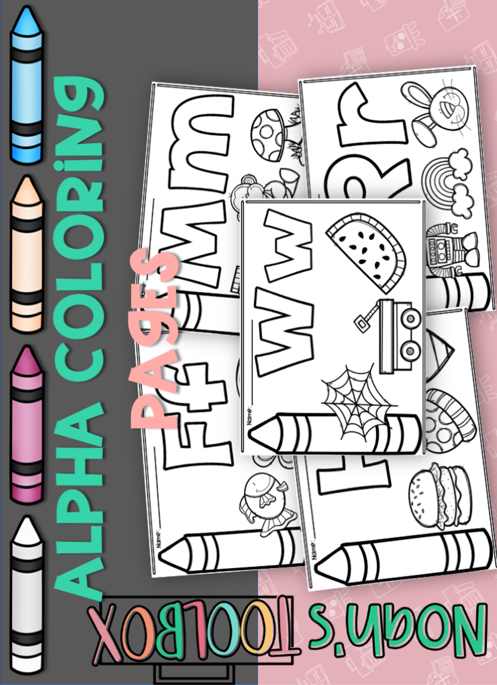 Alpha coloring pages