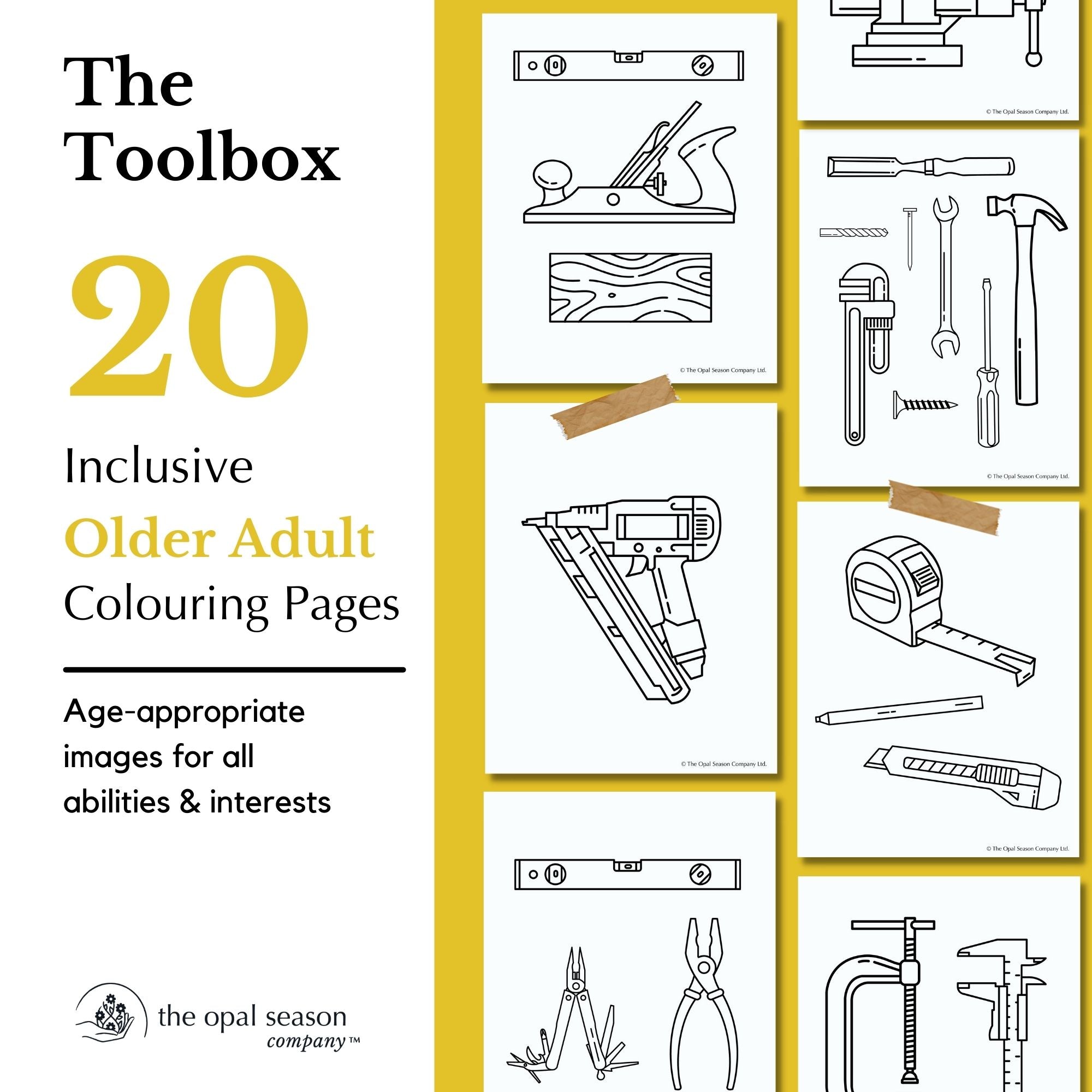 The toolbox colouring pages â the opal season pany