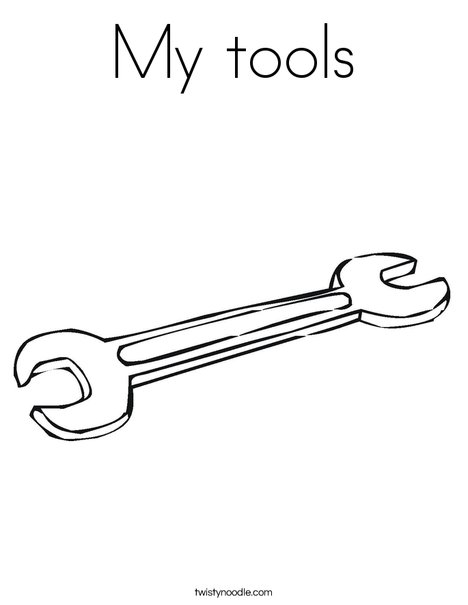 My tools coloring page