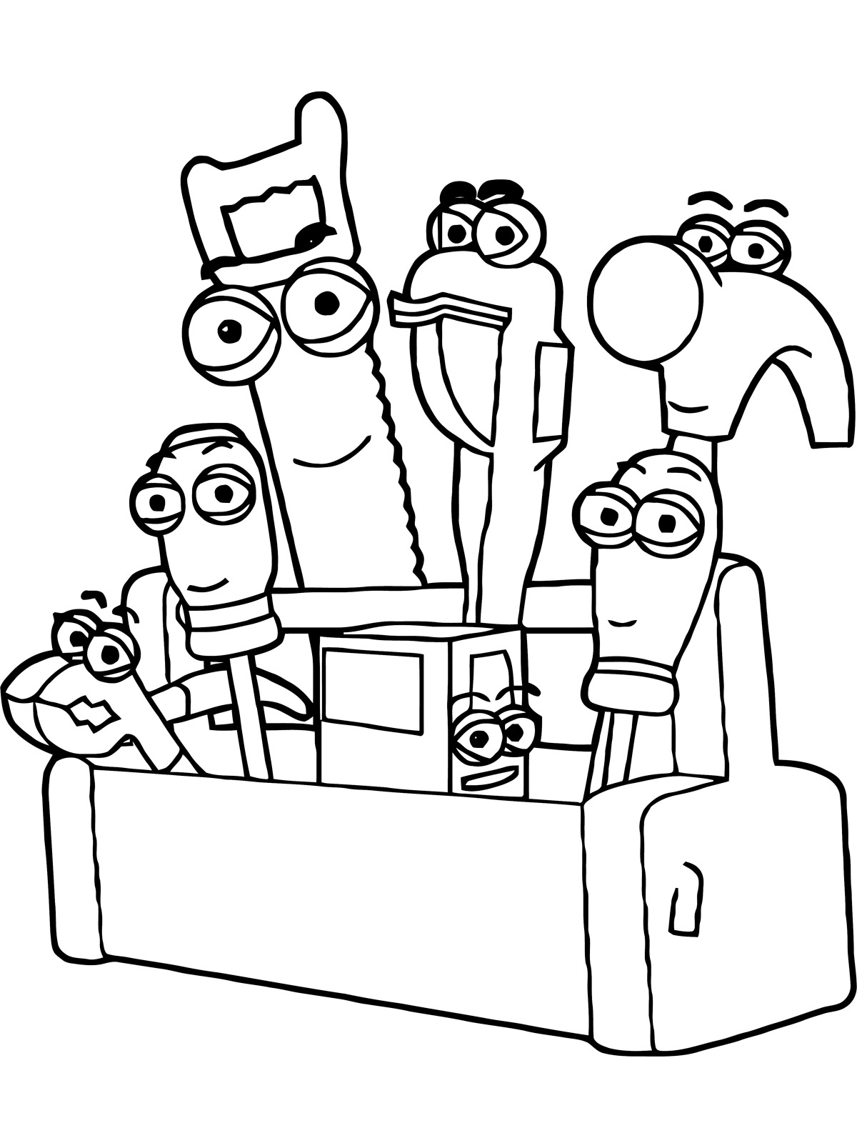 Tools coloring pages