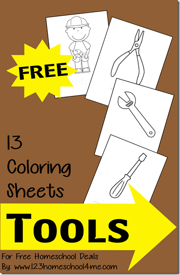 Free tools coloring sheets