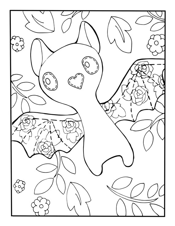 Bat coloring page digital download coloring sheet teacher tools classroom activity printable coloring page