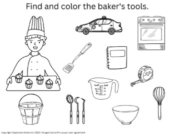 Workers tools coloring sheets occupations coloring sheets by the vocalfort