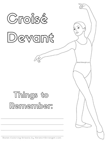 Ballet dancer coloring page