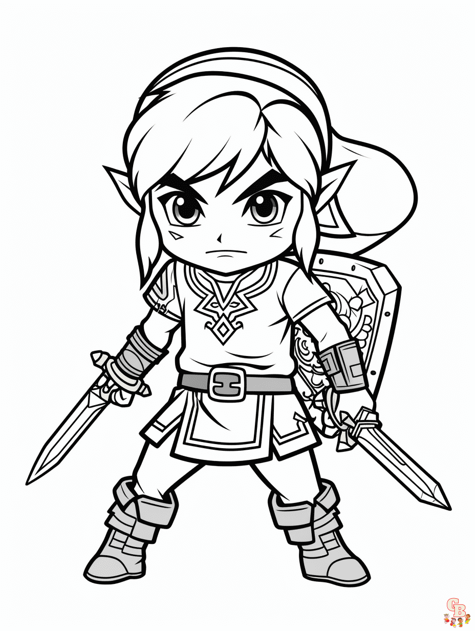 Discover the magic of the legend of zelda coloring pages