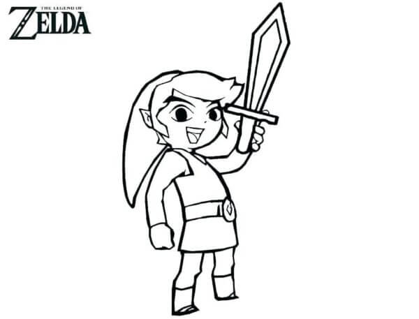 The warrior elf loves collecting mythical items coloring page