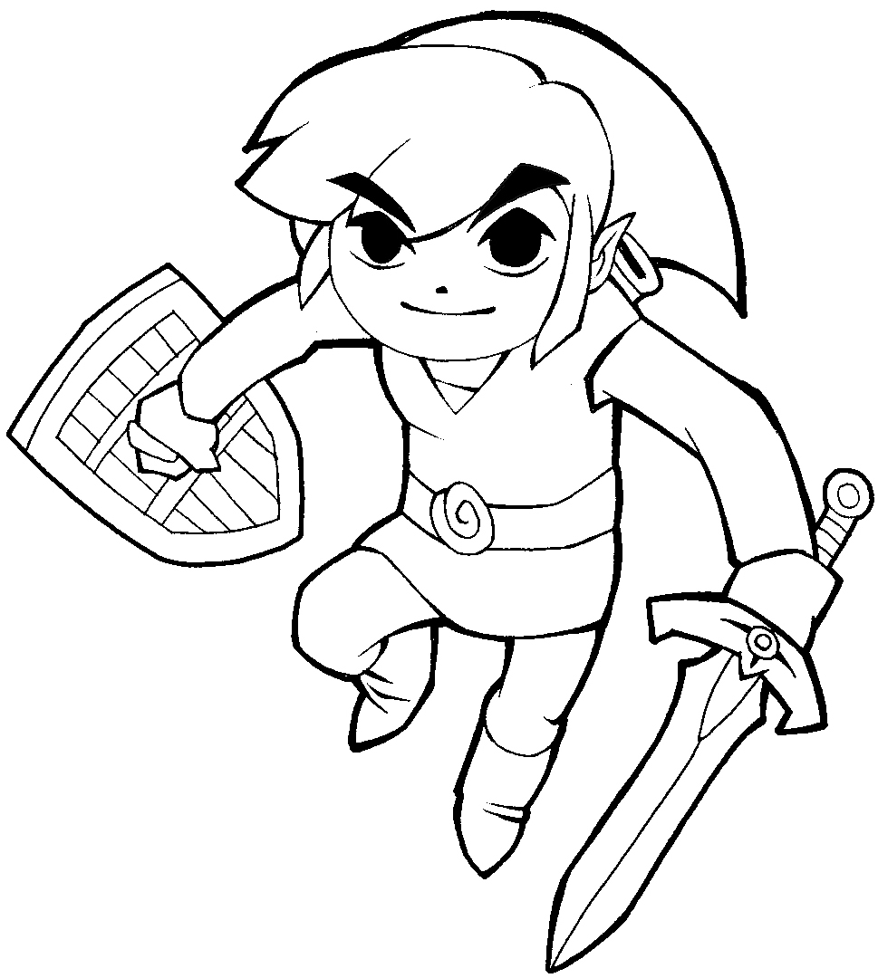How to draw link from legend of zelda in cartoonized style how to draw dat