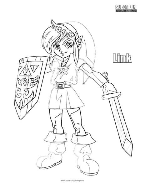 Link coloring page