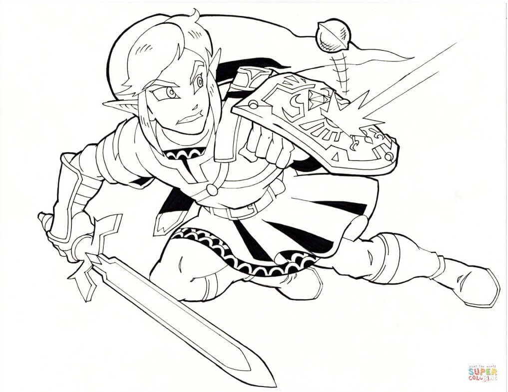 Link coloring page free printable coloring pages
