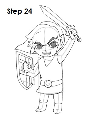 How to draw toon link