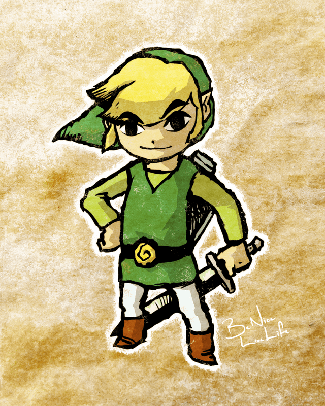 Colouring of toon link from zelda wind waker rcoloringpages