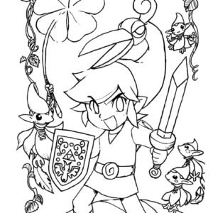 Zelda coloring pages printable for free download