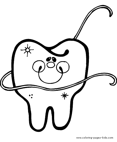 Dental health coloring pages