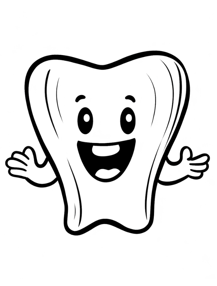 Tooth coloring pages hue therapy